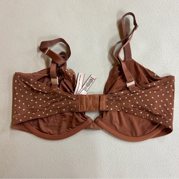 Victoria’s Secret Polka Dot Underwire Bra in Brown - Size 36DDD - Picture 7 of 7